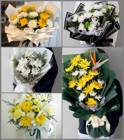 贵州毕节市黔西县花溪乡白事花束代送